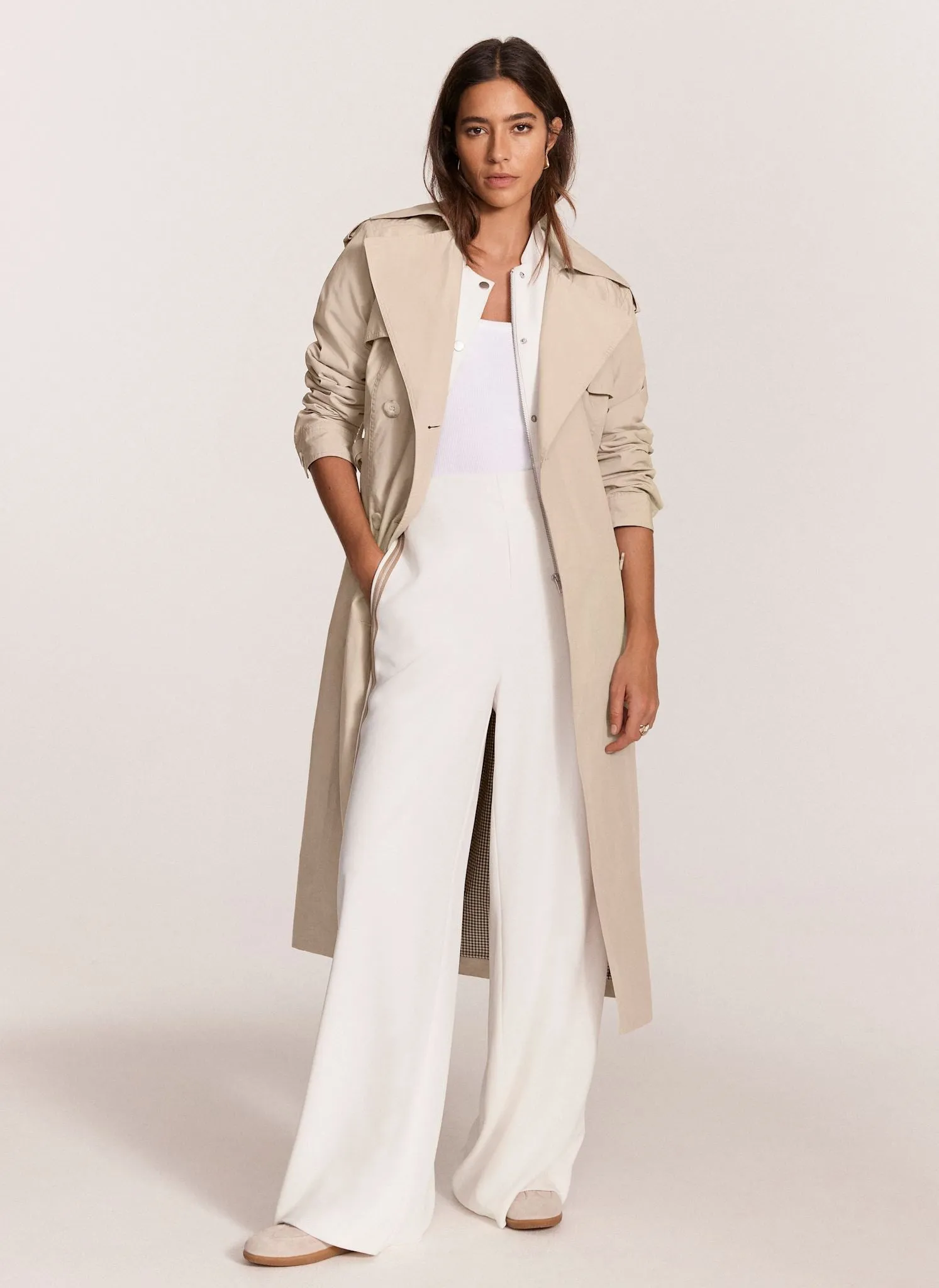 White Side Stripe Wide Trousers sold by Mint Velvet product image thumbnail 3