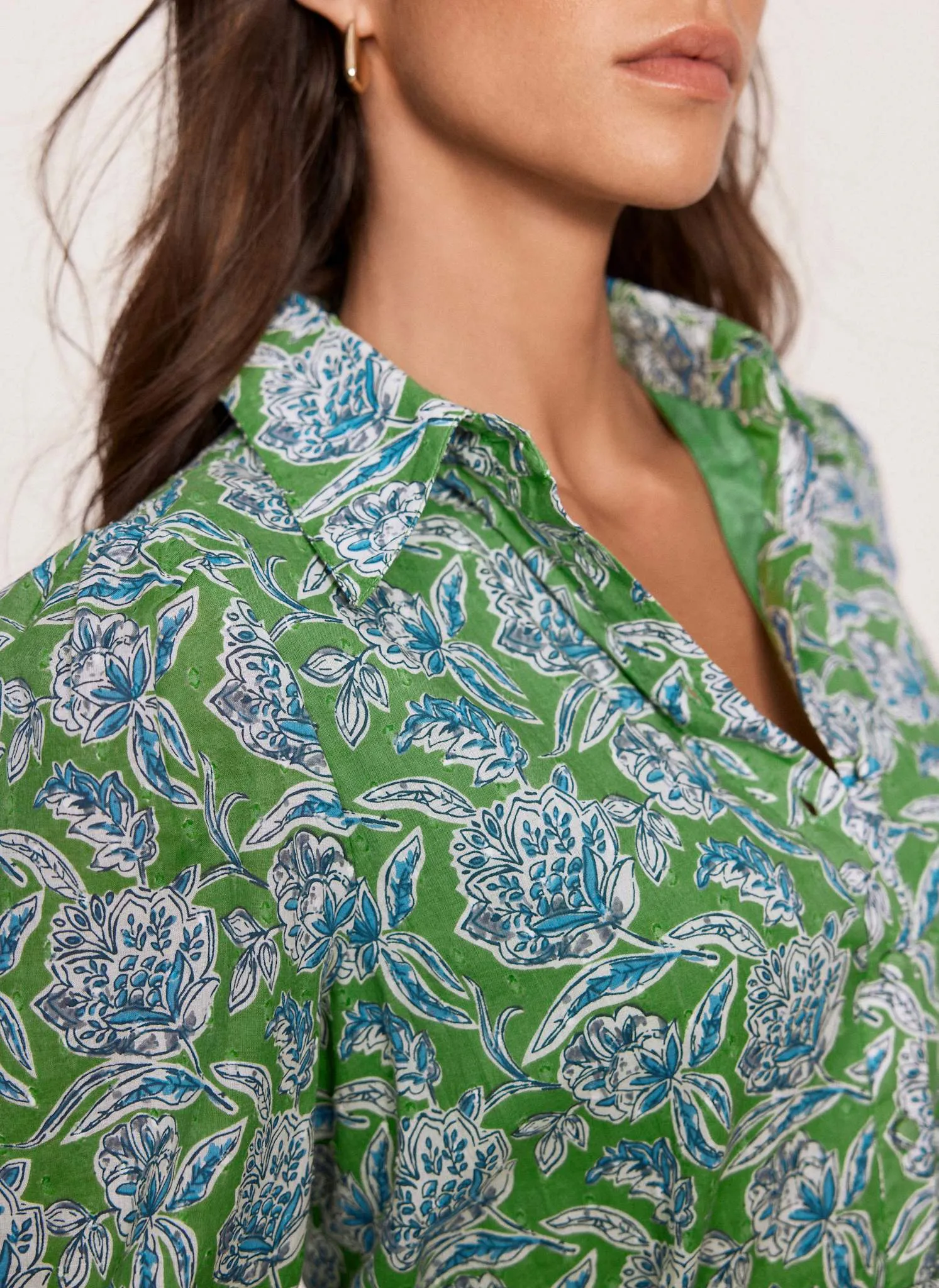 Green Floral Print Mini Dress sold by Mint Velvet product image thumbnail 5