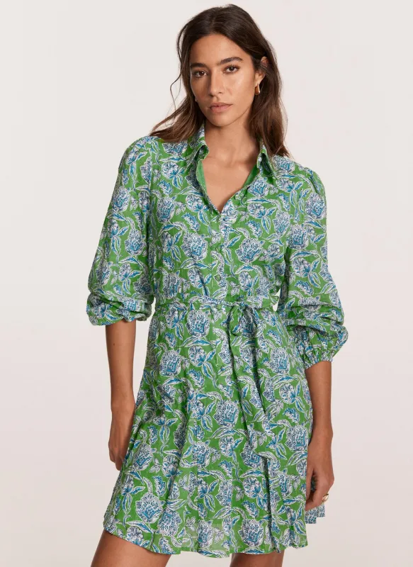 Green Floral Print Mini Dress sold by Mint Velvet