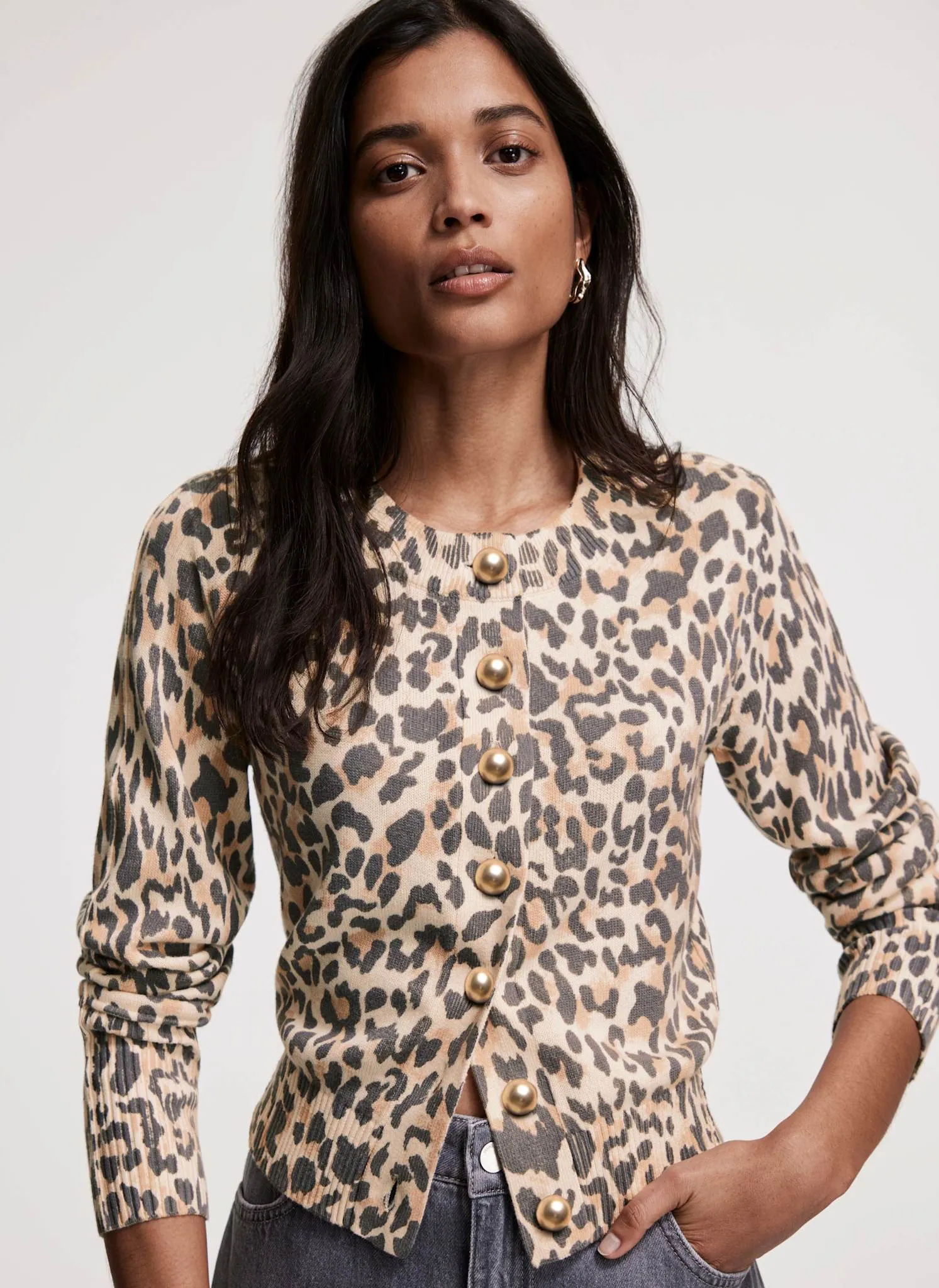 Leopard Print Cardigan sold by Mint Velvet product image thumbnail 4