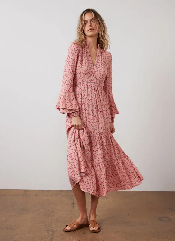 Pink Floral Print Maxi Dress sold by Mint Velvet