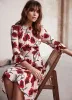 Neutral Floral Print Midi Dress sold by Mint Velvet