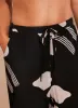 Black Graphic Print Wide Trousers sold by Mint Velvet