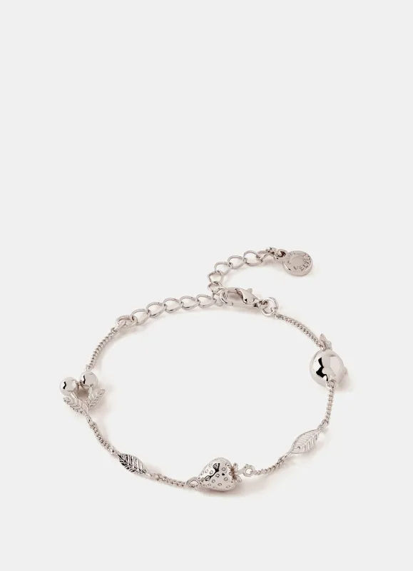 Silver Plated Fruit Charm Bracelet sold by Mint Velvet