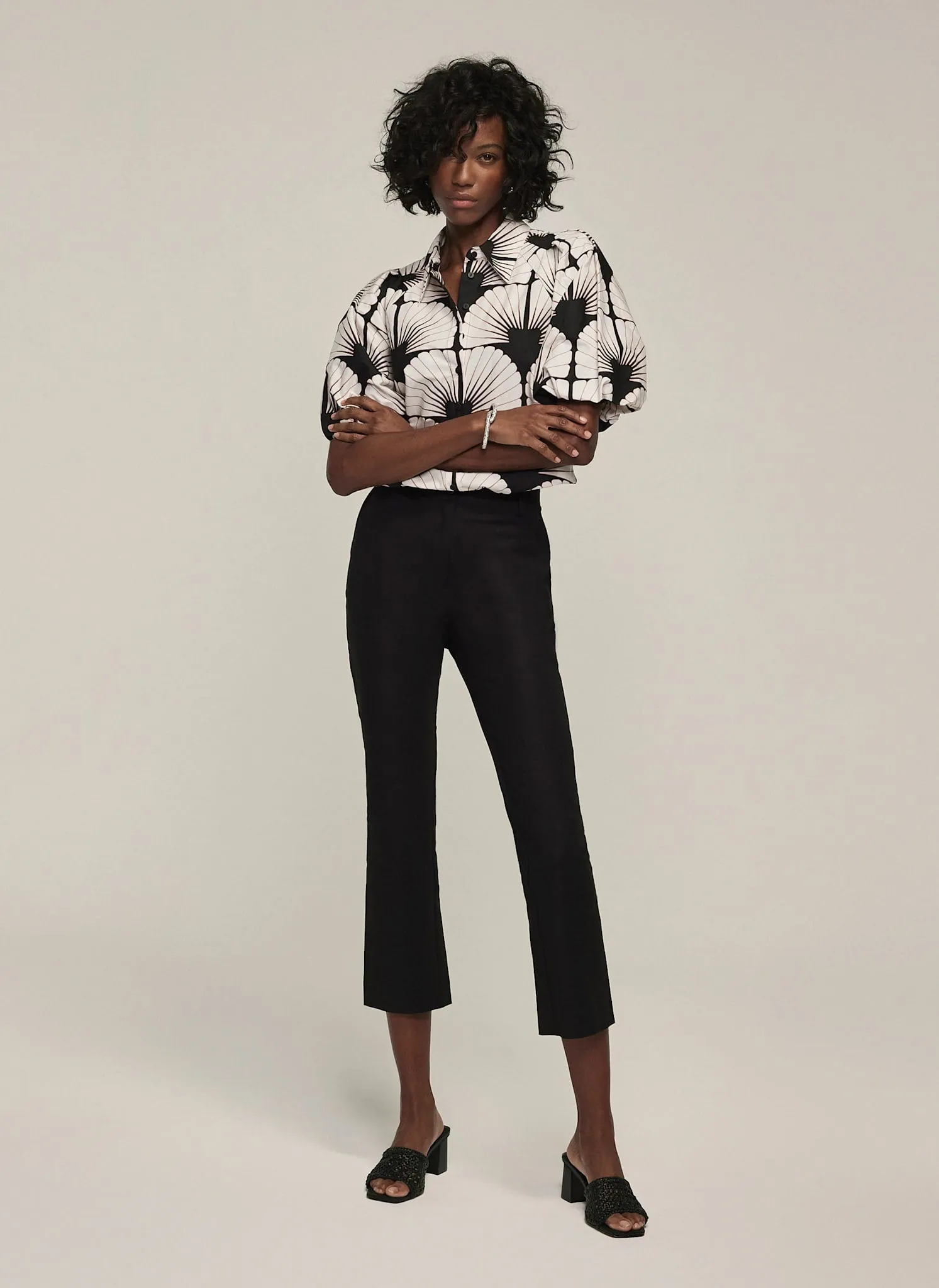 Neutral Shell Print Shirt sold by Mint Velvet product image thumbnail 4