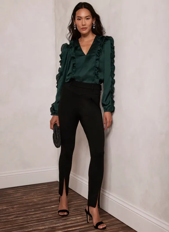 Black High Rise Slim Treggings sold by Mint Velvet