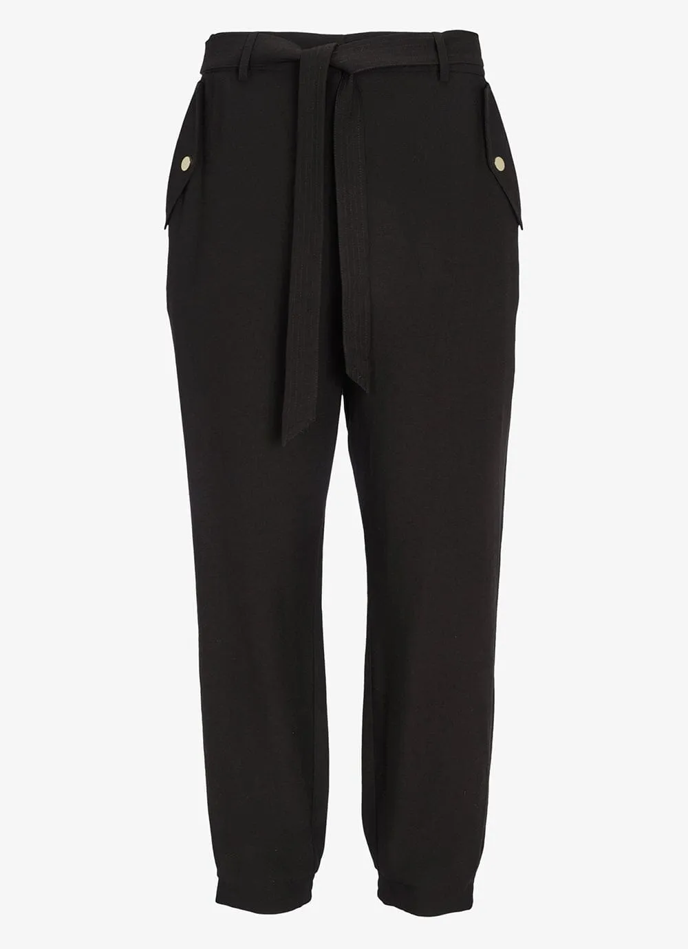 Black Belted Popper Joggers sold by Mint Velvet product image thumbnail 4