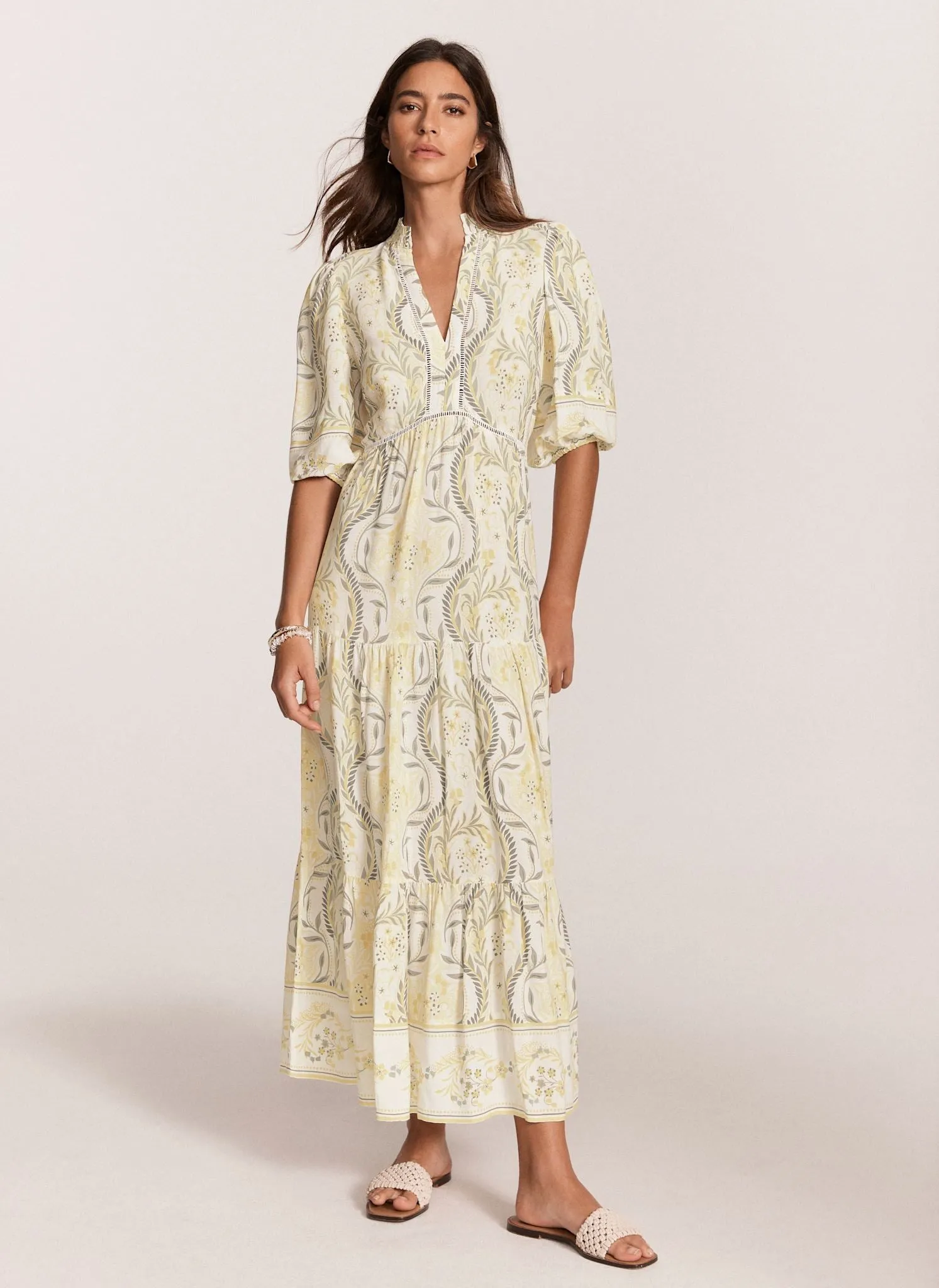 Yellow Floral Print Maxi Dress sold by Mint Velvet product image thumbnail 5