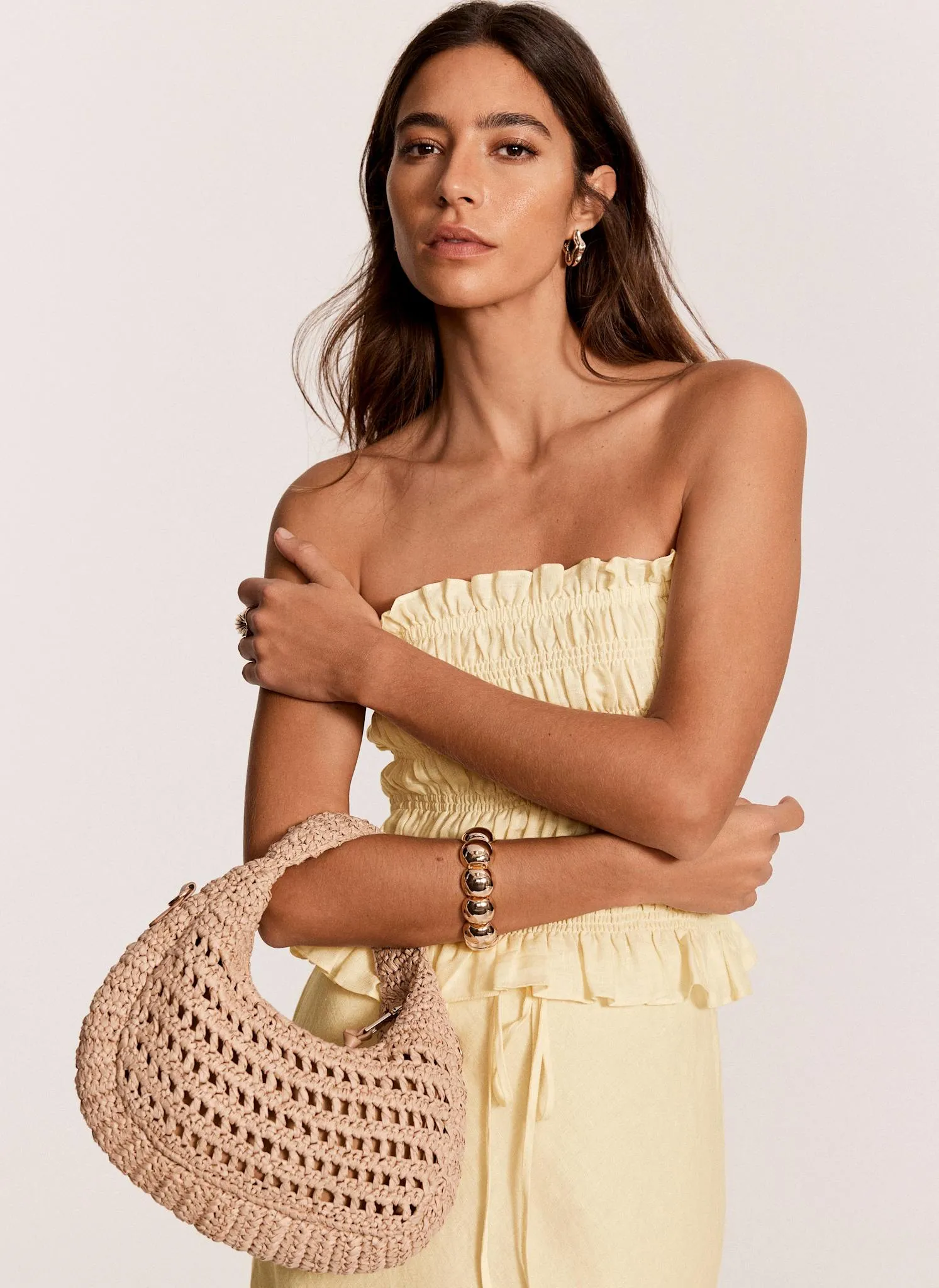 Neutral Woven Crossbody Bag sold by Mint Velvet product image thumbnail 4