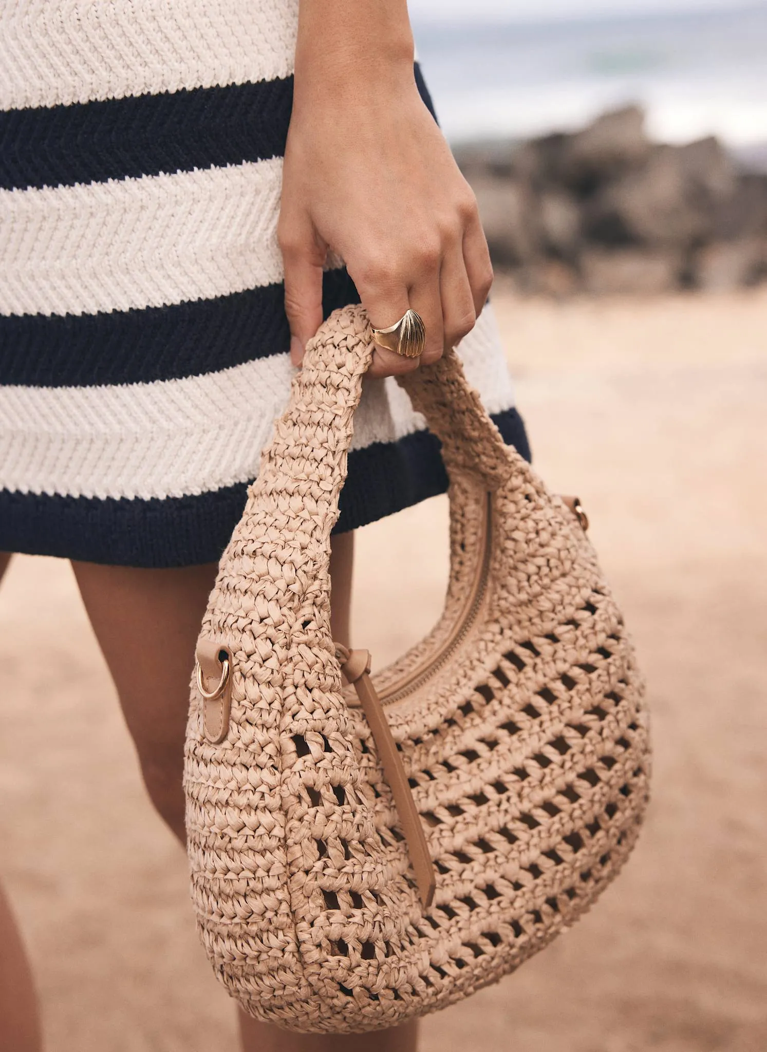 Neutral Woven Crossbody Bag sold by Mint Velvet product image thumbnail 2