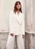 White Tuxedo Double Breasted Blazer sold by Mint Velvet