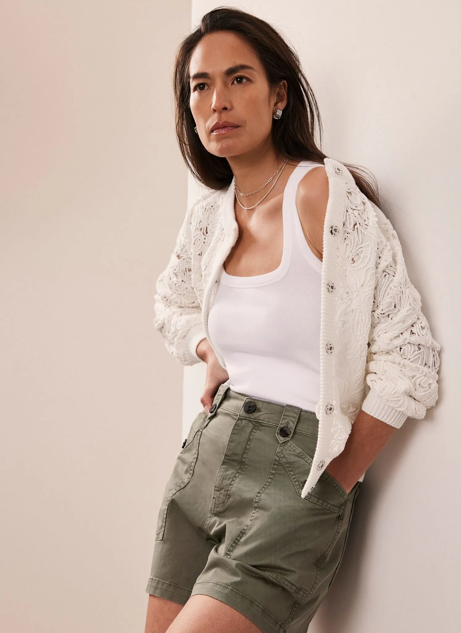 Khaki Utility Shorts sold by Mint Velvet product image thumbnail 4