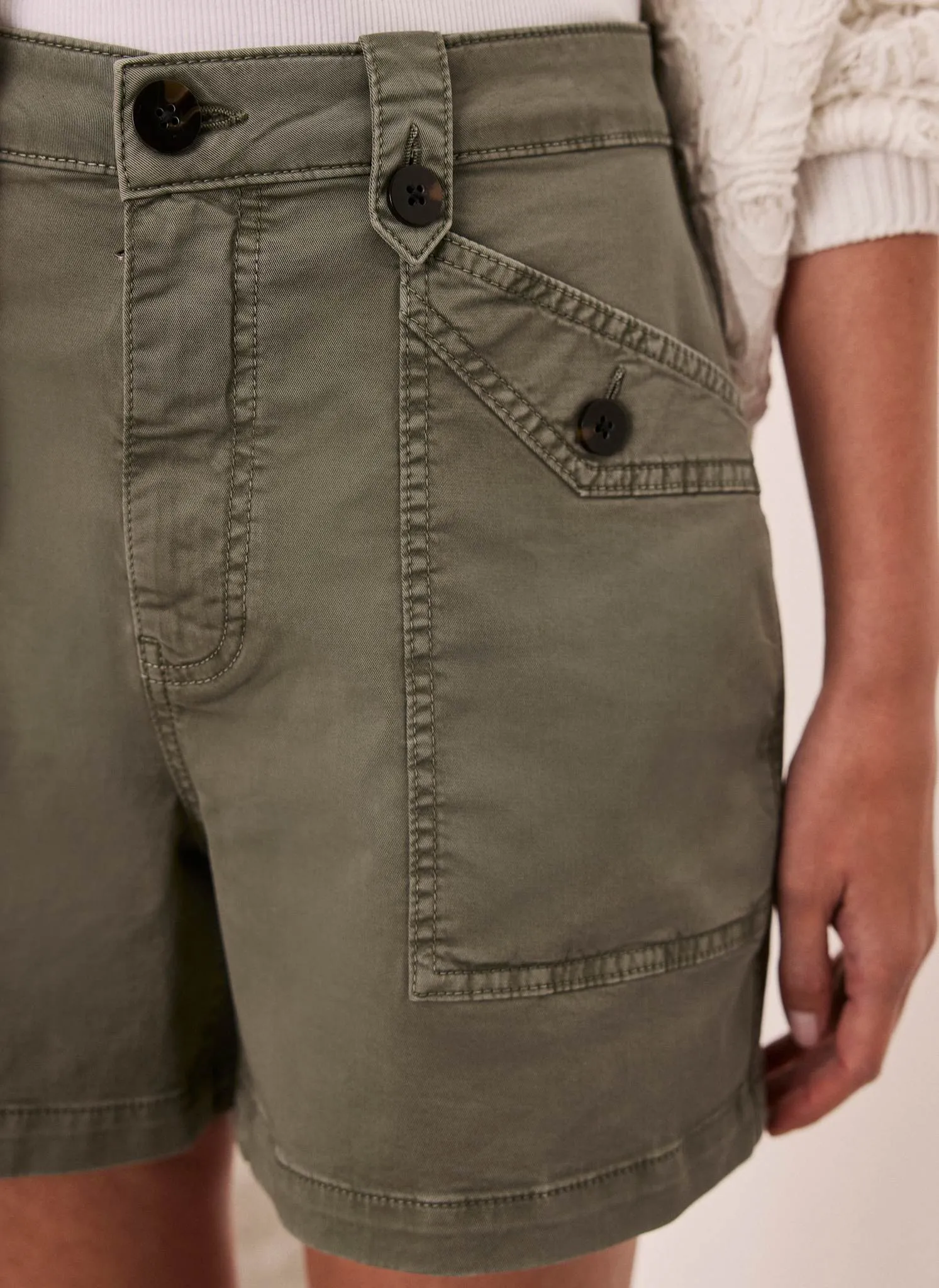 Khaki Utility Shorts sold by Mint Velvet product image thumbnail 3