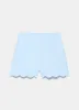 Blue Linen Scallop Trim Shorts sold by Mint Velvet