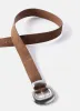 Tan Suede Statement Buckle Belt sold by Mint Velvet