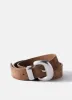 Tan Suede Statement Buckle Belt sold by Mint Velvet