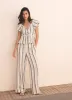 Blue Stripe Tie Front Top sold by Mint Velvet