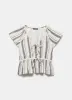 Blue Stripe Tie Front Top sold by Mint Velvet