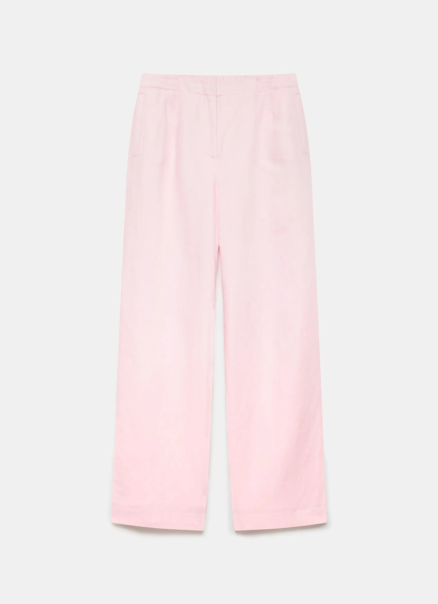 Pink Wide Leg Linen Blend Trousers sold by Mint Velvet product image thumbnail 5