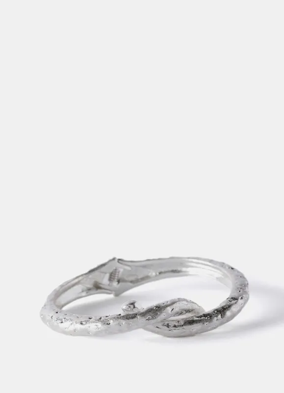 Silver Tone Twist Bangle sold by Mint Velvet