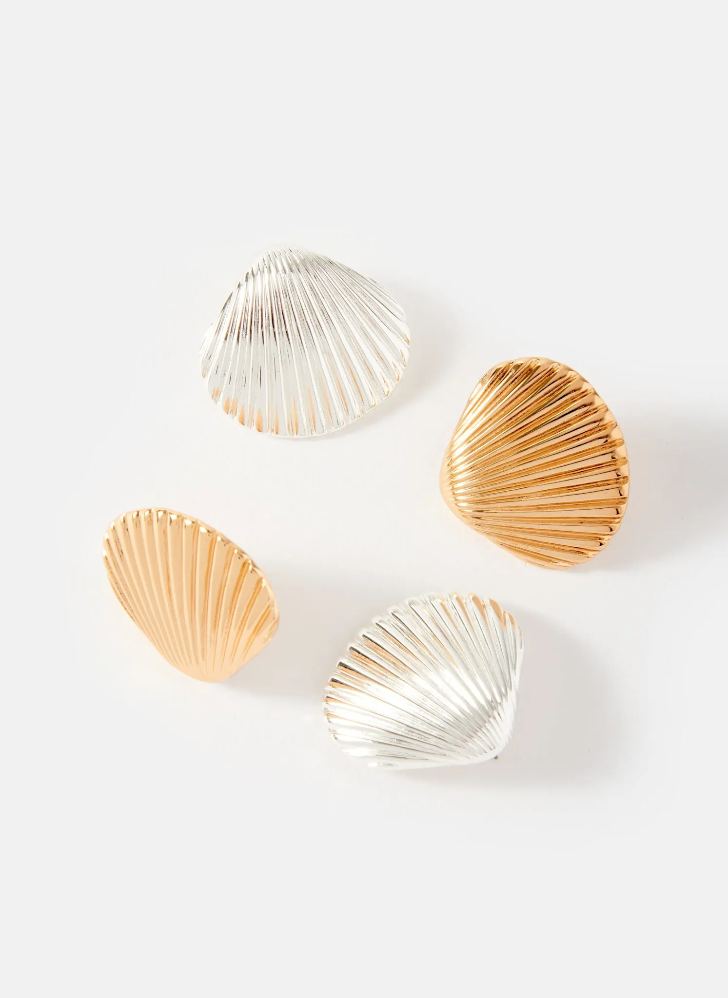 Gold Tone Statement Shell Earring sold by Mint Velvet product image thumbnail 4