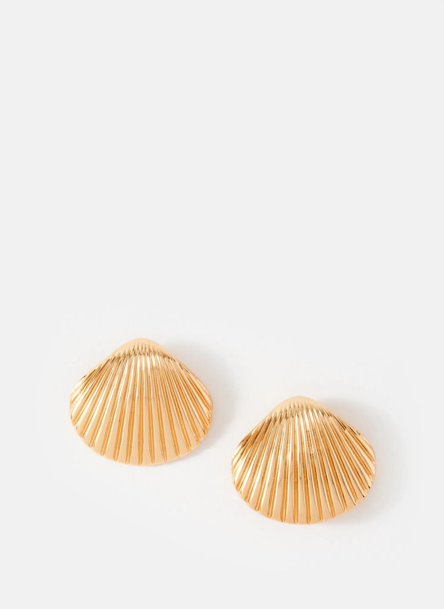 Gold Tone Statement Shell Earring sold by Mint Velvet