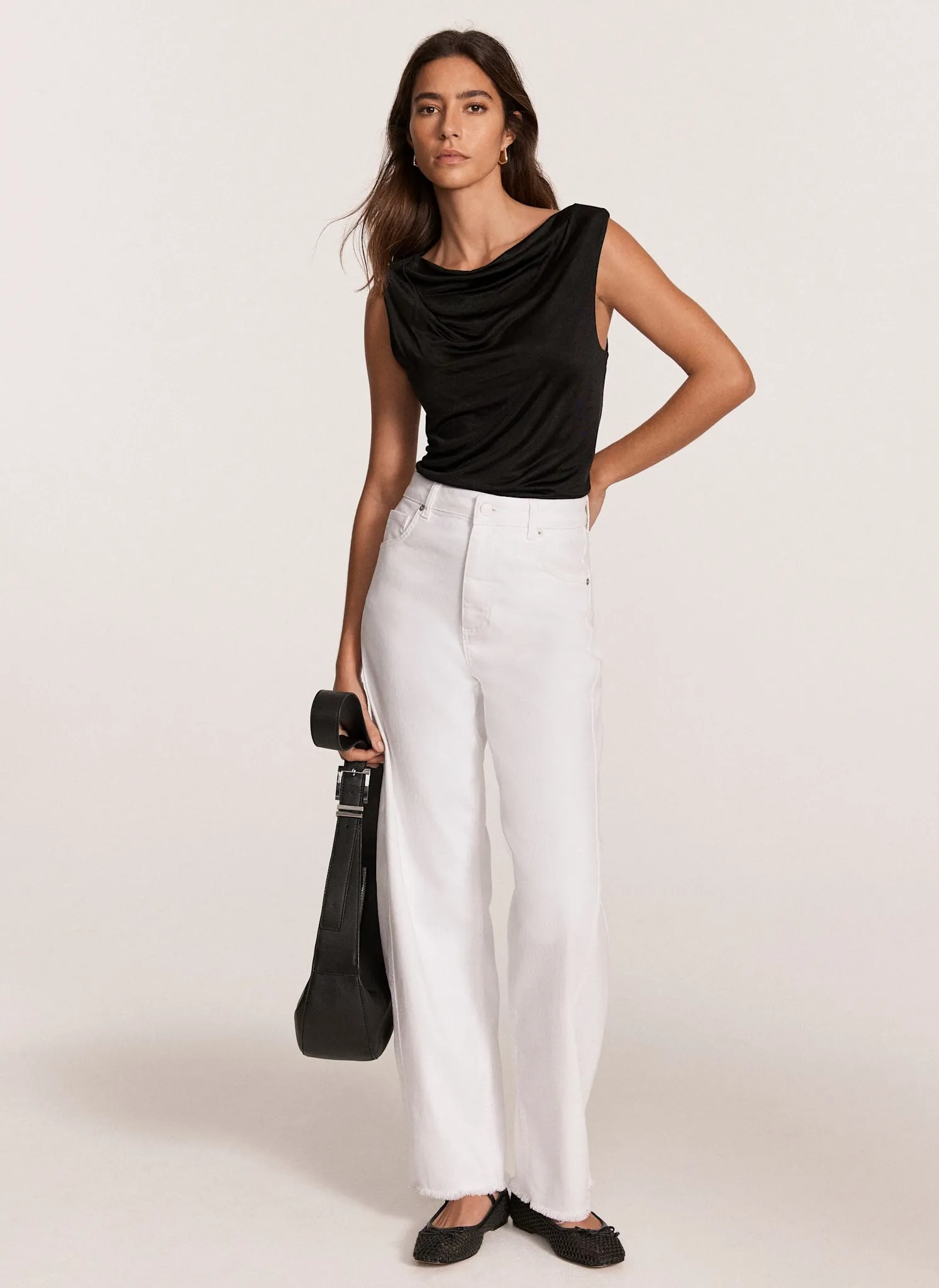 Black Draped Top sold by Mint Velvet product image thumbnail 2