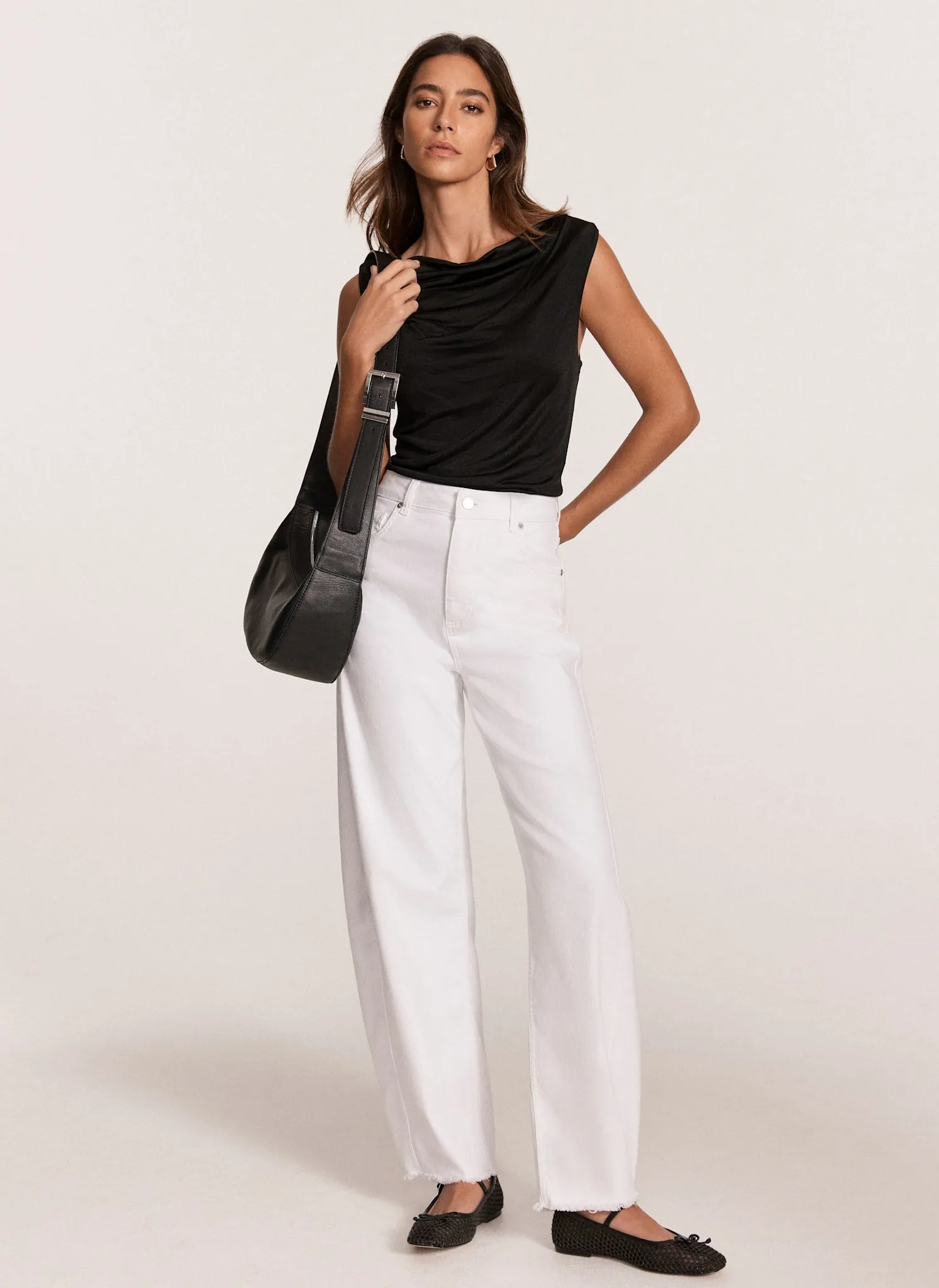 Black Draped Top sold by Mint Velvet product image thumbnail 5