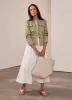 Khaki Puff Sleeve Peplum Jacket sold by Mint Velvet