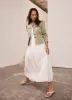 Khaki Puff Sleeve Peplum Jacket sold by Mint Velvet