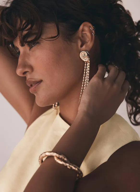 Gold Tone Shell Drop Earring sold by Mint Velvet