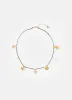 Gold Tone Rope Shell Charm Necklace sold by Mint Velvet