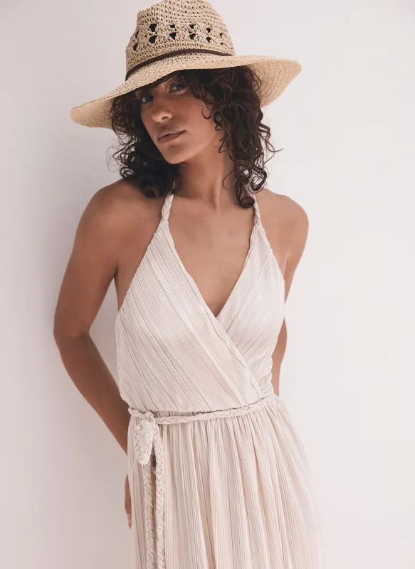 Neutral Straw Cowboy Hat sold by Mint Velvet