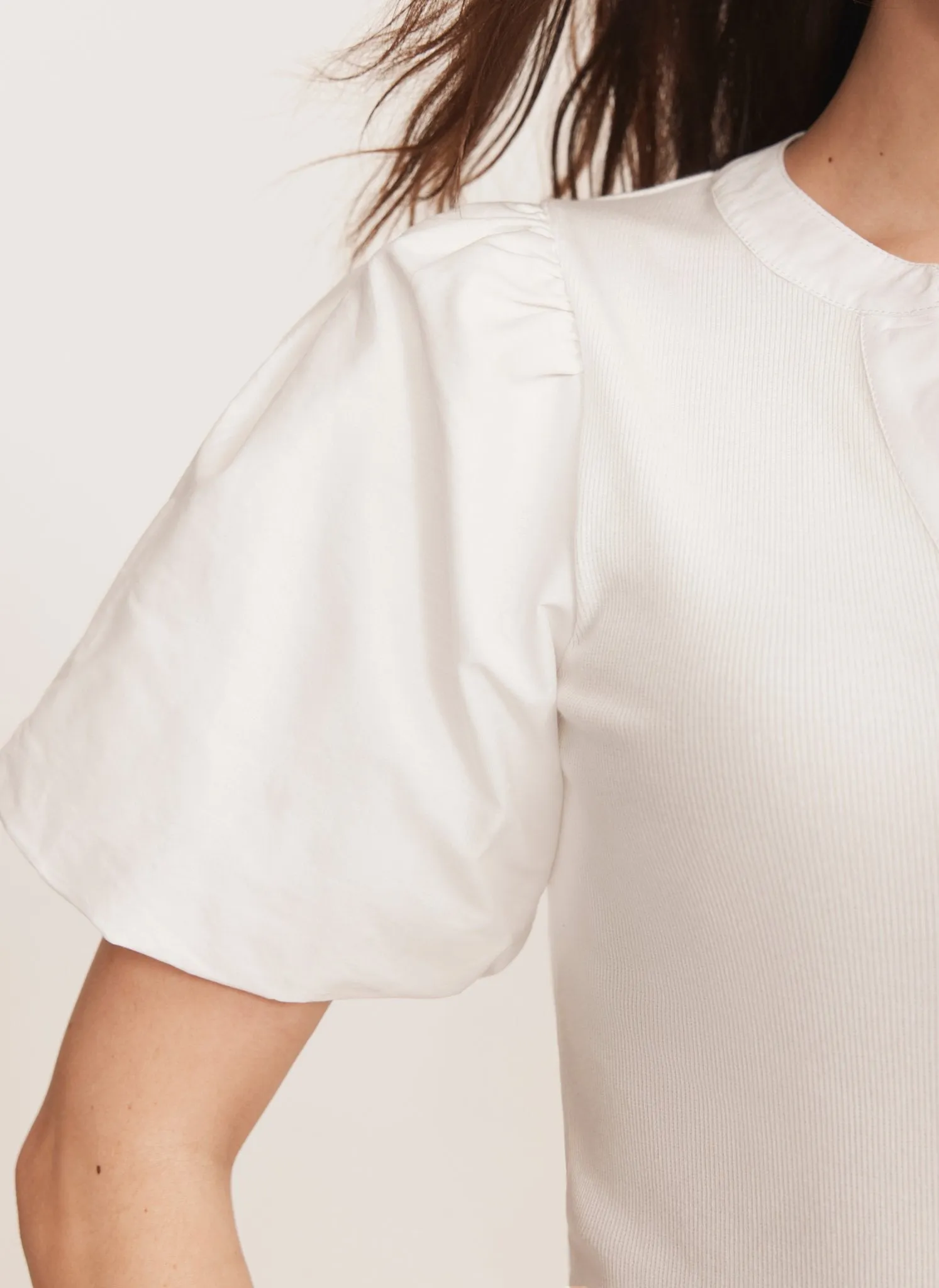 White Puff Sleeve Top sold by Mint Velvet product image thumbnail 3