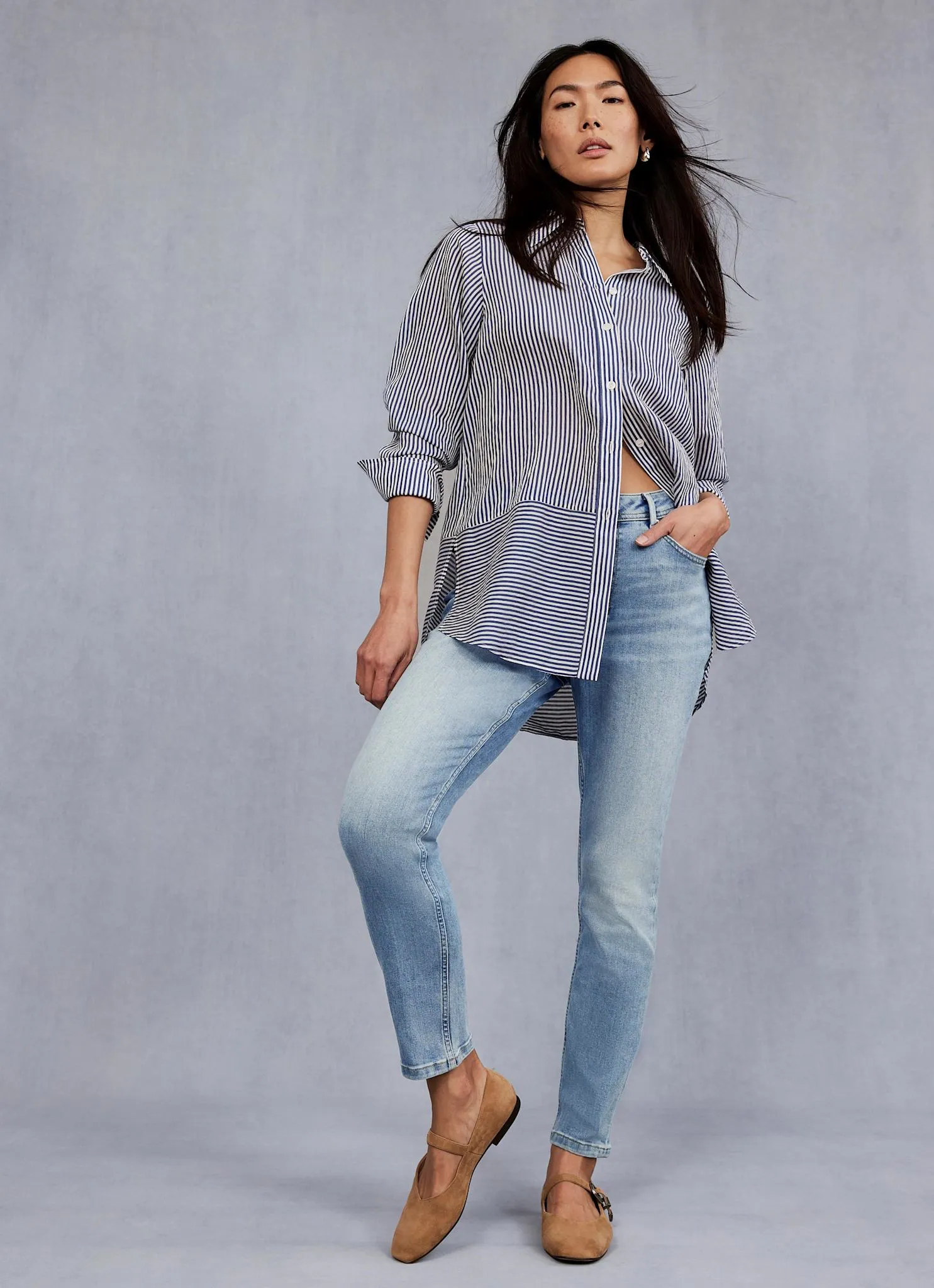 Light Indigo Sculpting Skinny Jeans sold by Mint Velvet