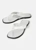 Lula Silver Leather Flip Flops sold by Mint Velvet