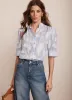 Blue Striped Floral Blouse sold by Mint Velvet