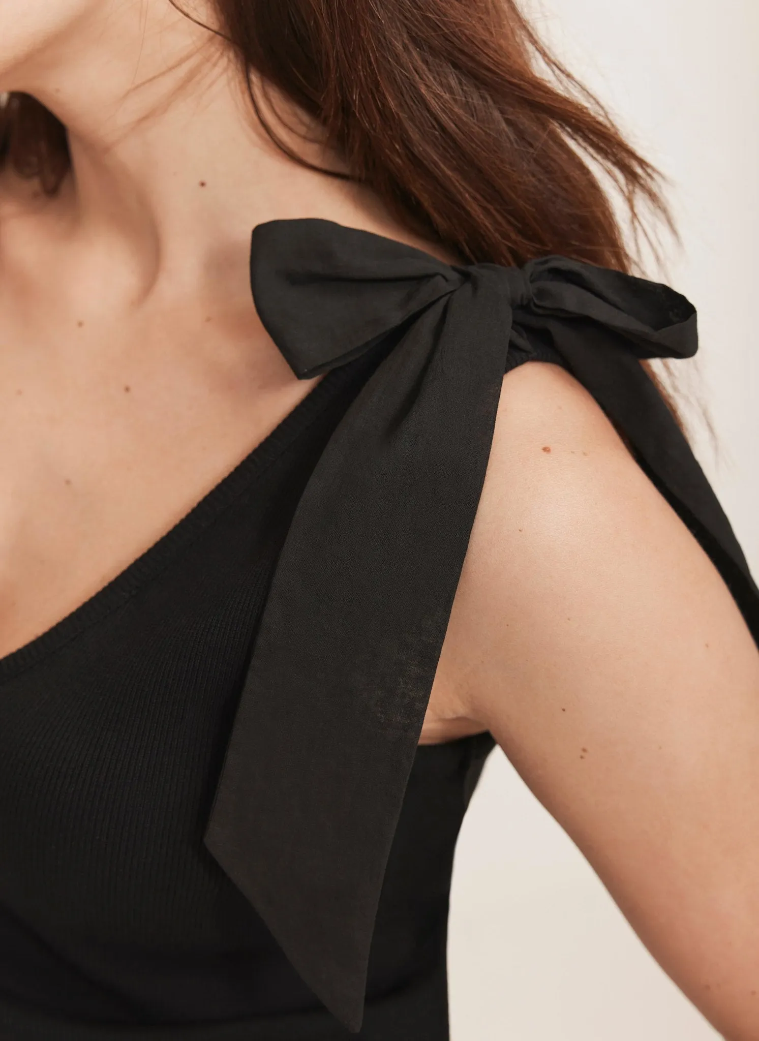 Black Bow Detail Vest sold by Mint Velvet product image thumbnail 4