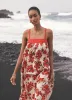Red Floral Print Maxi Dress sold by Mint Velvet
