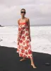 Red Floral Print Maxi Dress sold by Mint Velvet