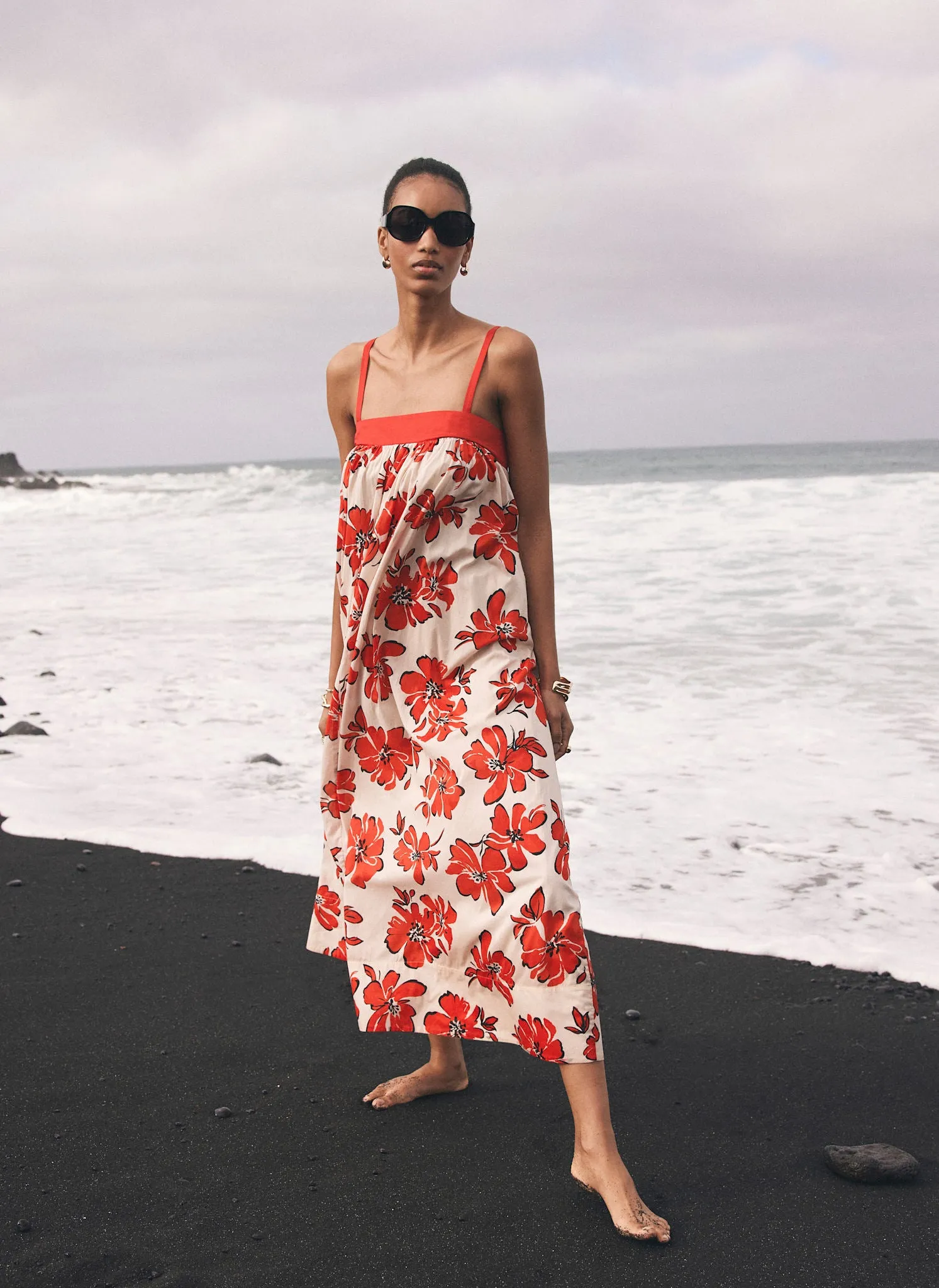 Red Floral Print Maxi Dress sold by Mint Velvet product image thumbnail 2