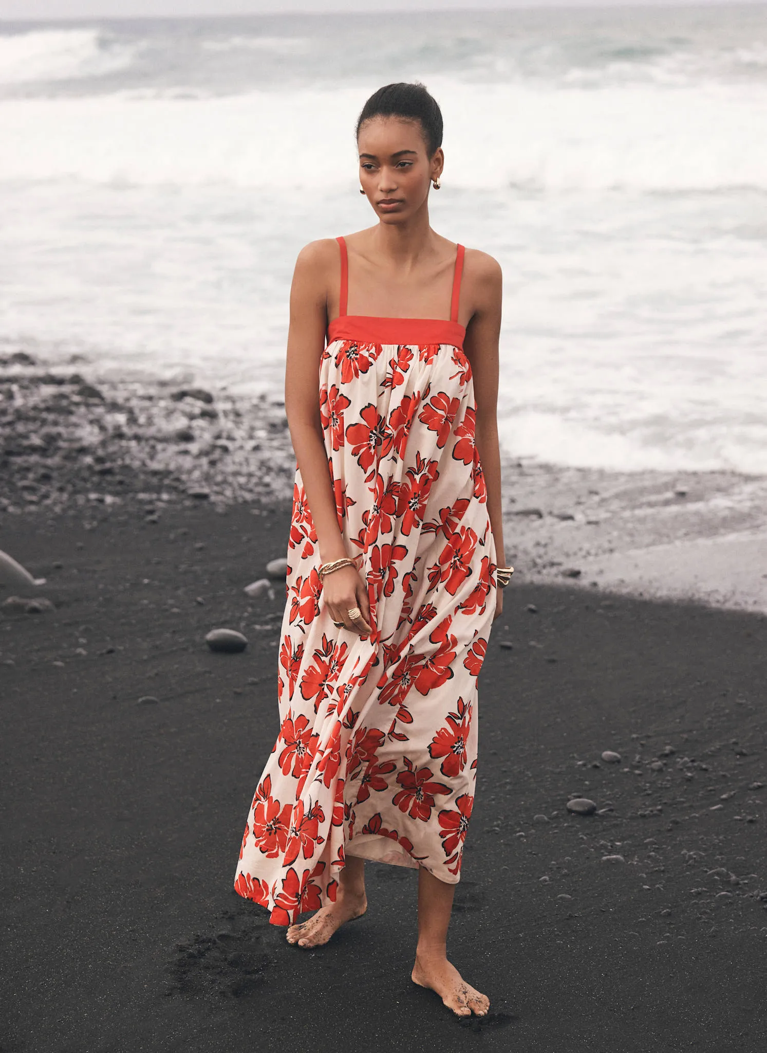 Red Floral Print Maxi Dress sold by Mint Velvet product image thumbnail 5