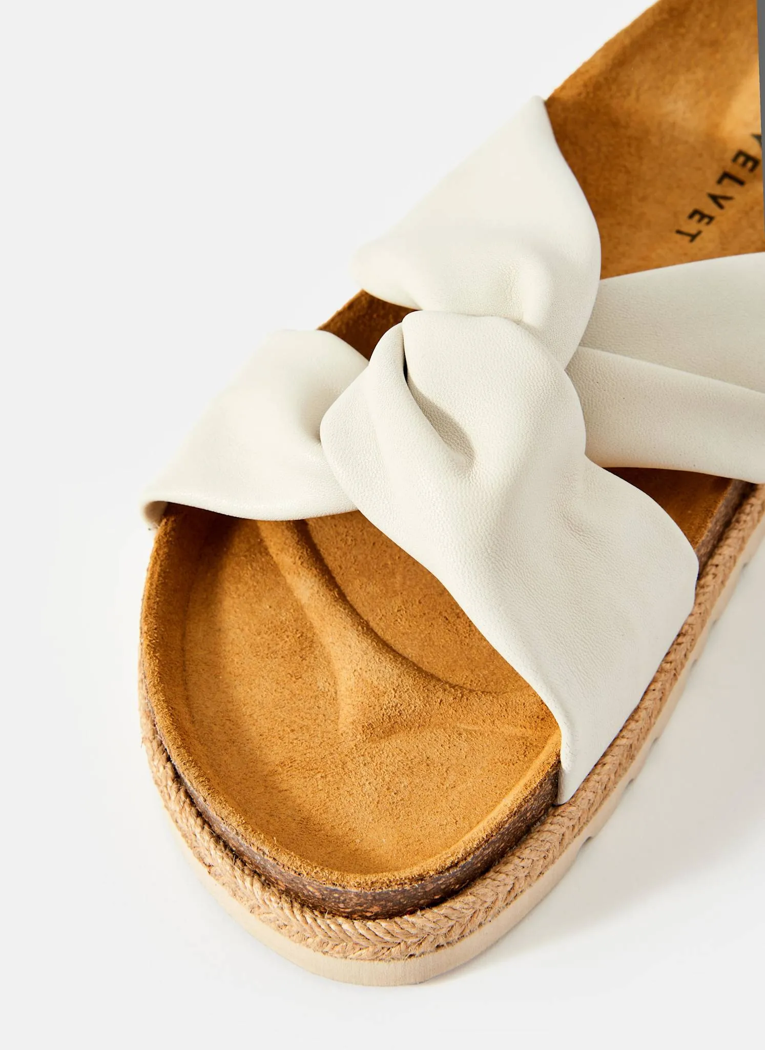 Bryony Neutral Leather Flat Sandals sold by Mint Velvet product image thumbnail 3