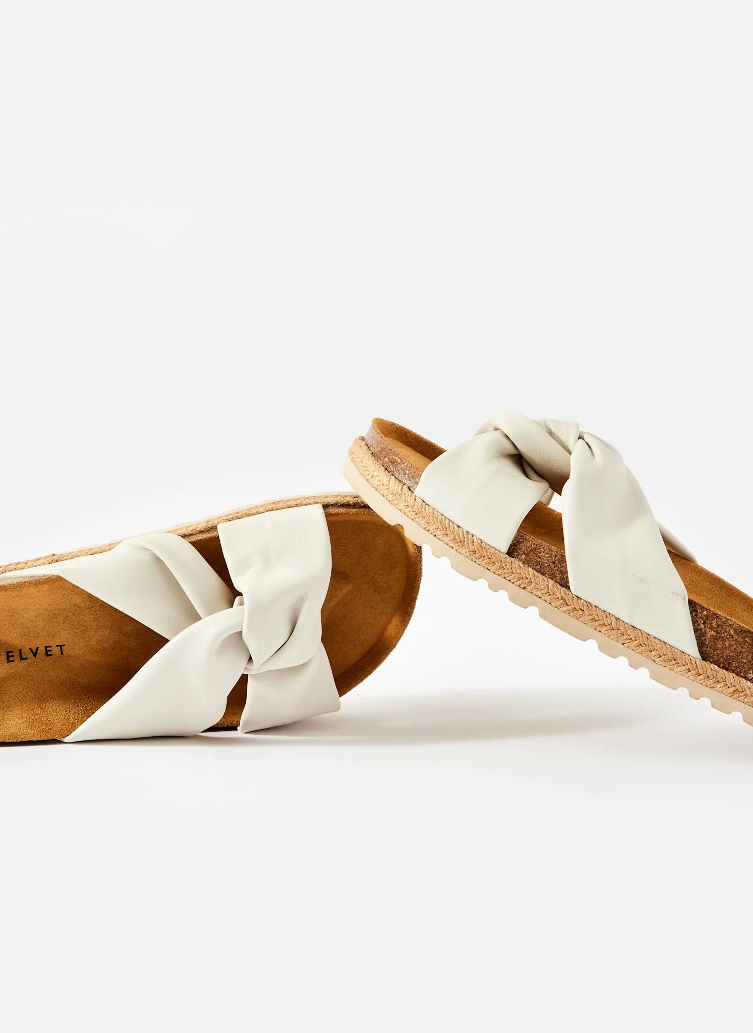 Bryony Neutral Leather Flat Sandals sold by Mint Velvet product image thumbnail 4