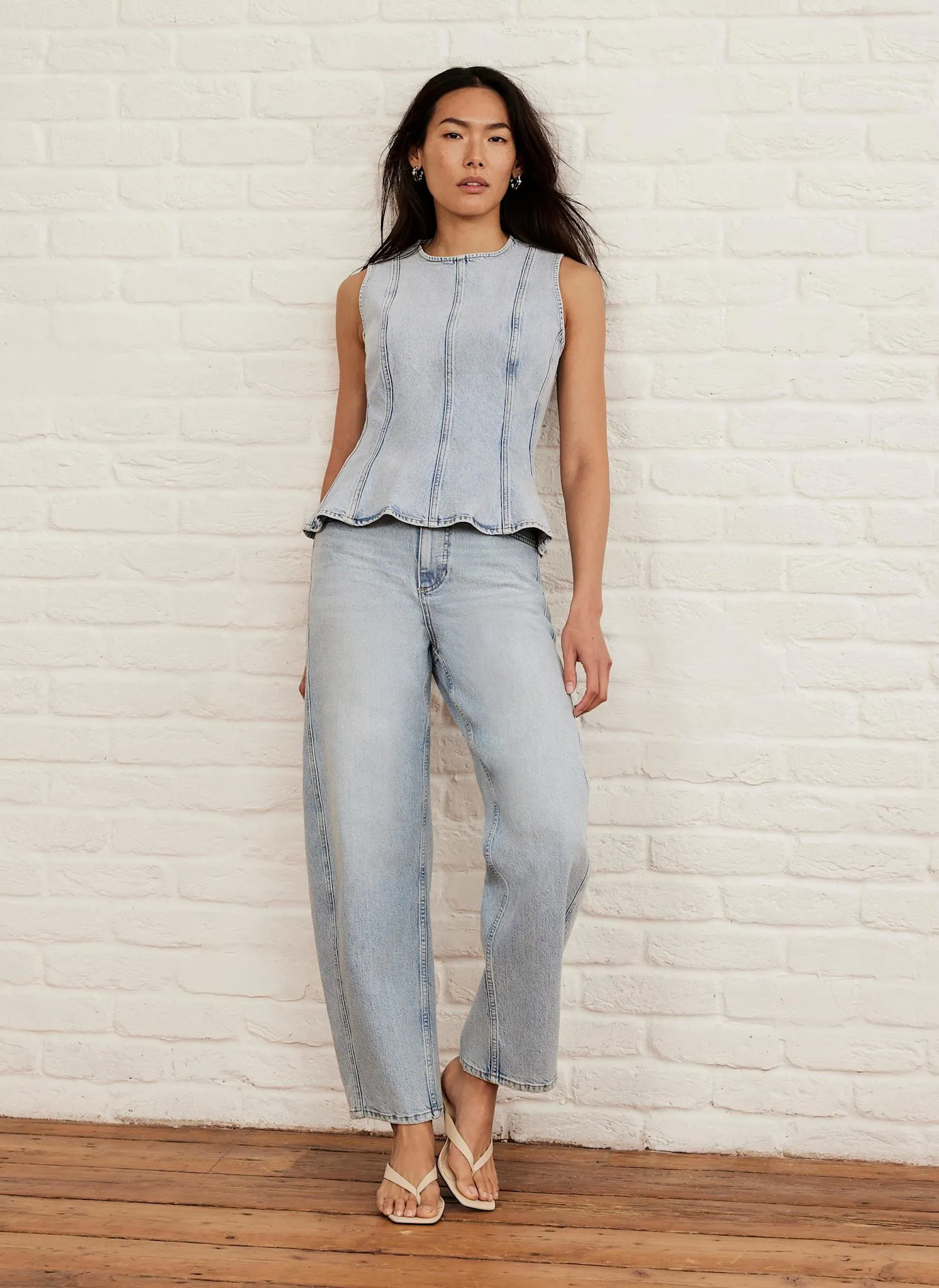 Light Indigo Barrel Leg Jeans sold by Mint Velvet product image thumbnail 5