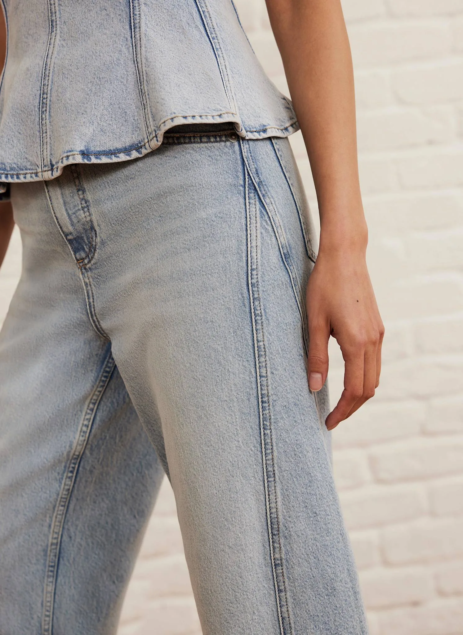 Light Indigo Barrel Leg Jeans sold by Mint Velvet product image thumbnail 3