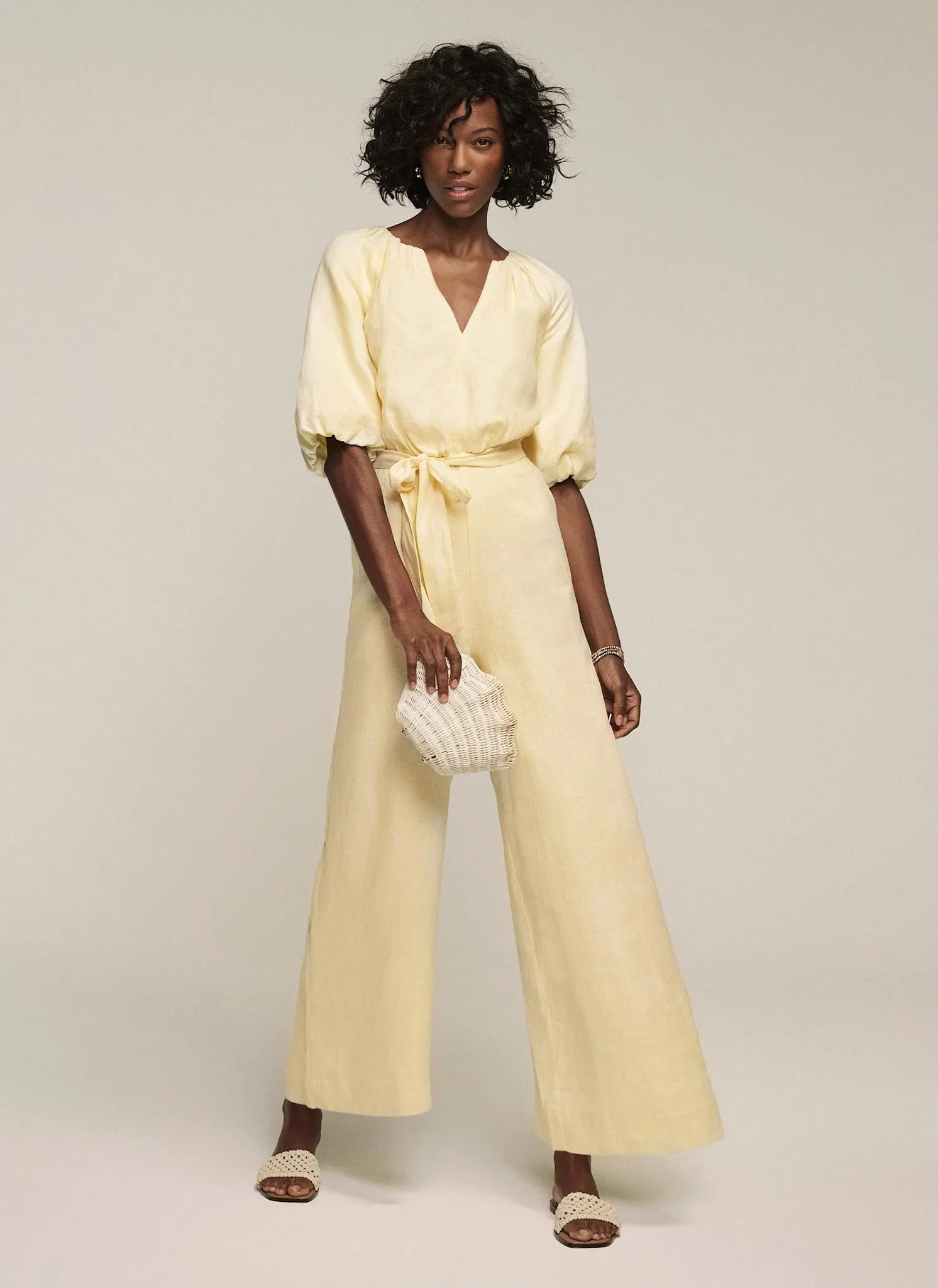 Yellow Linen Jumpsuit sold by Mint Velvet product image thumbnail 5