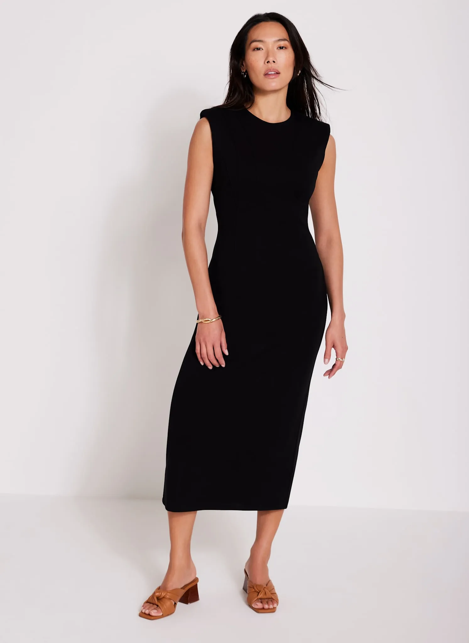 Black Structured Midi Dress sold by Mint Velvet product image thumbnail 5
