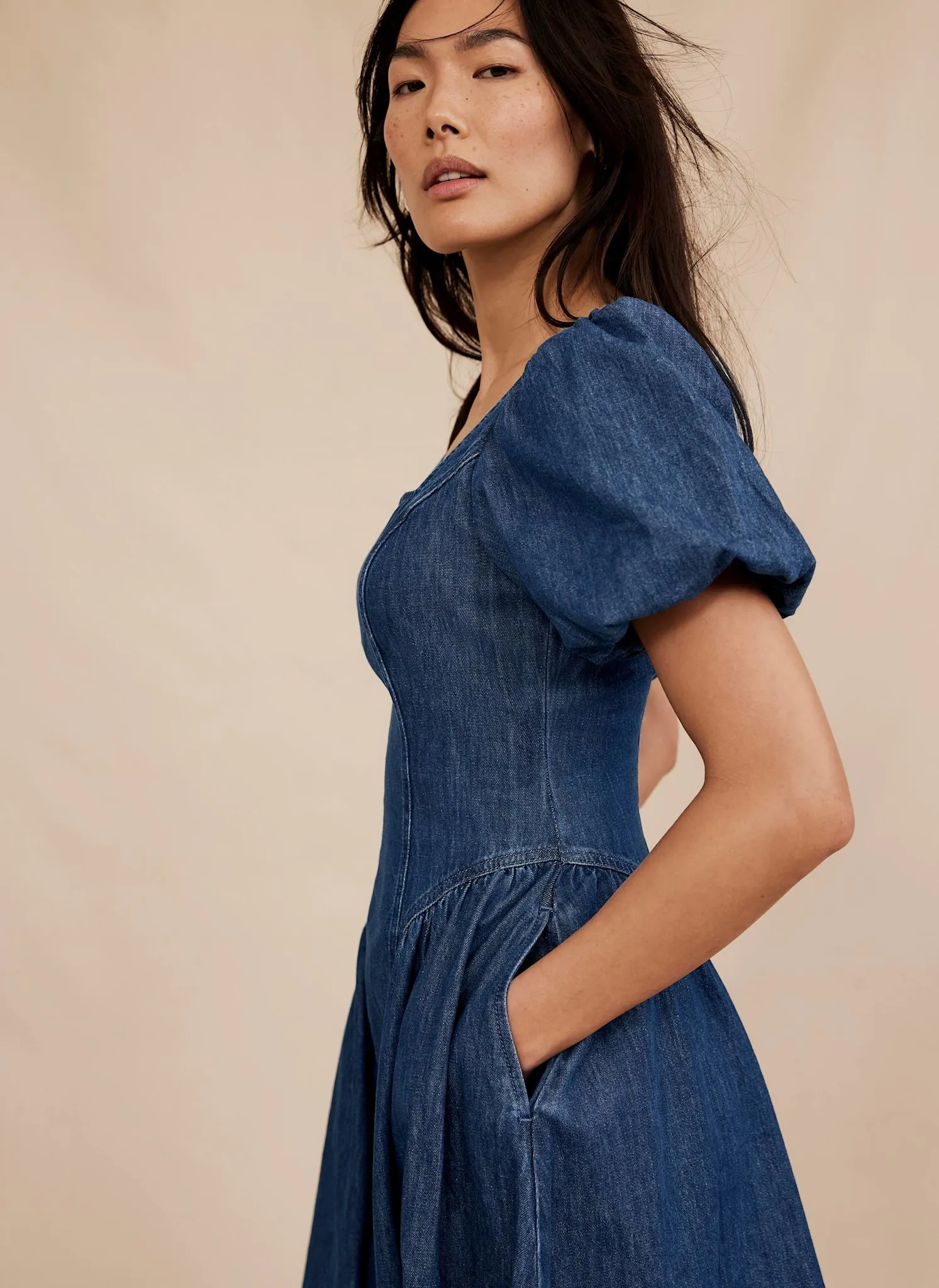Indigo Denim Midi Dress sold by Mint Velvet product image thumbnail 5