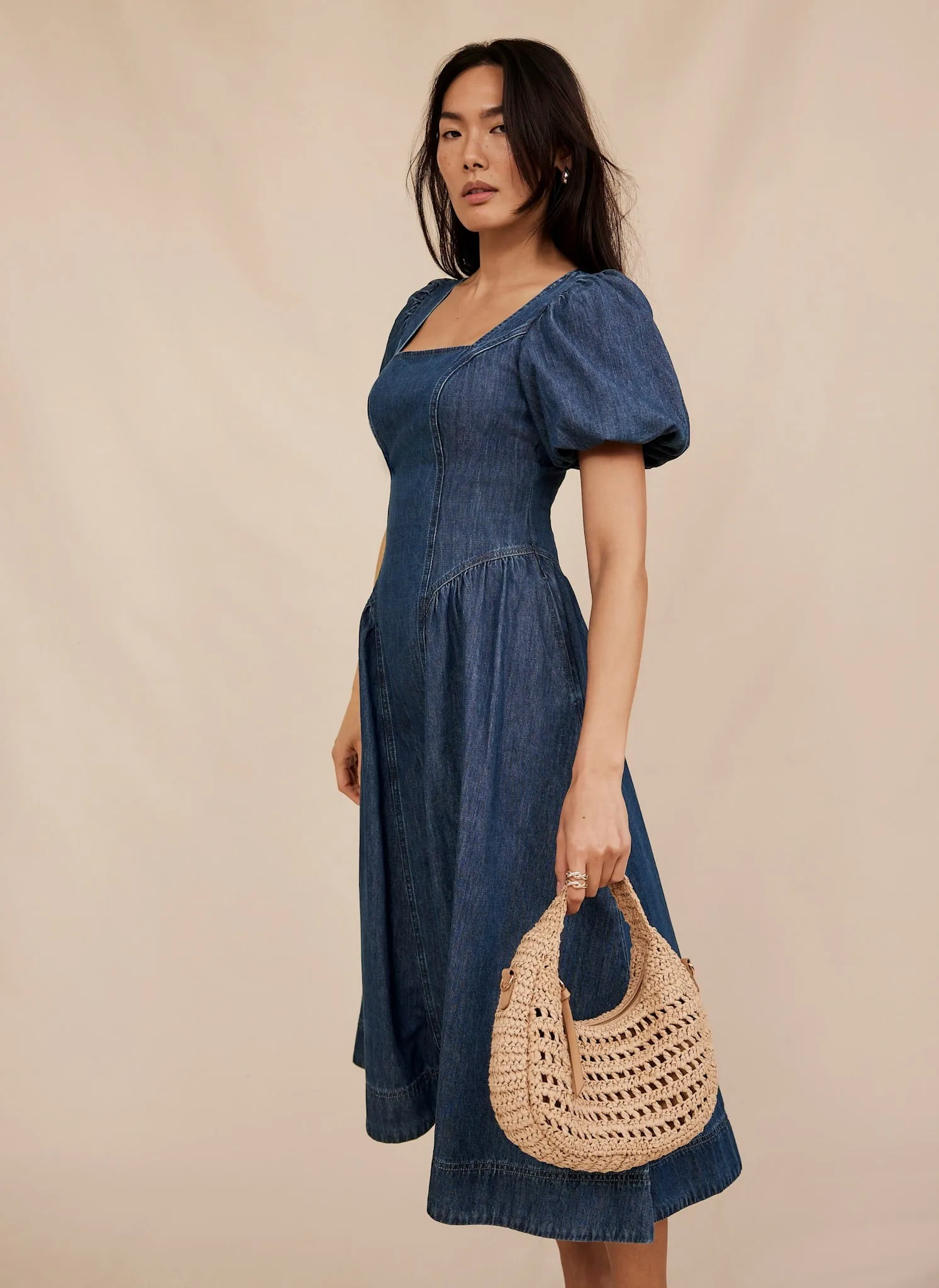 Indigo Denim Midi Dress sold by Mint Velvet product image thumbnail 4